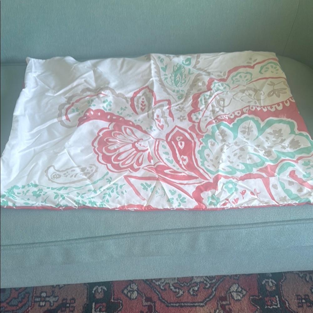 Dorm Sheets &Twin XL Comf Reversible Paisley Comforter in Sham + sheet sets - Picture 3 of 6